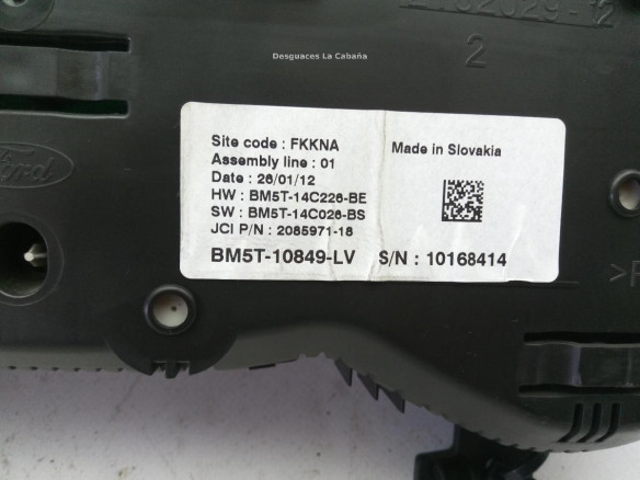 BM5T10849LV CUADRO INSTRUMENTOS FORD FOCUS III Turnier|Desguaces La Cabaña