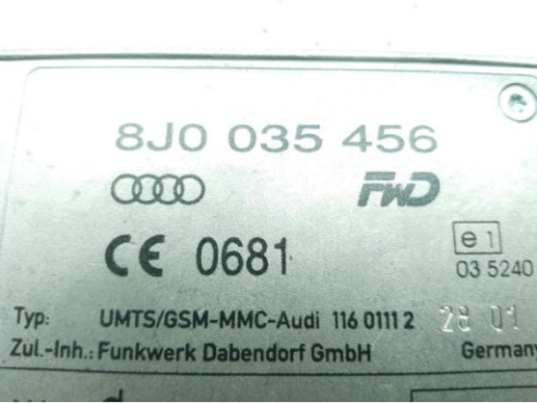 8J0035456 MODULO ELECTRONICO 4 AUDI Q5 (8RB)|Desguaces La Cabaña