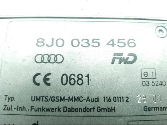 8J0035456 MODULO ELECTRONICO 4 AUDI Q5 (8RB)|Desguaces La Cabaña