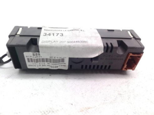 9664483980, DISPLAY PEUGEOT 207 (WA_, WC_)|Desguaces La Cabaña