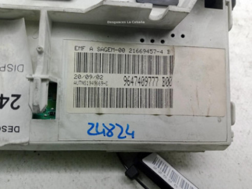 9647409777, DISPLAY PEUGEOT 206 Fastback (2A/C)|Desguaces La Cabaña