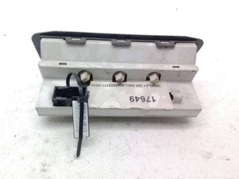 9646005377,0R00, DISPLAY PEUGEOT 206 Fastback (2A/C)|Desguaces La Cabaña