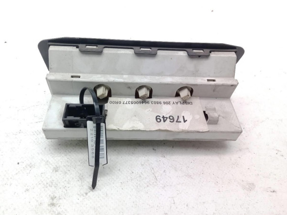 9646005377,0R00, DISPLAY PEUGEOT 206 Fastback (2A/C)|Desguaces La Cabaña