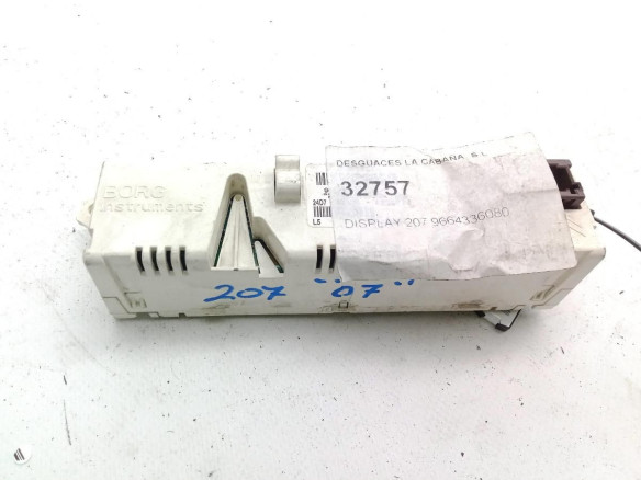 9664336080, DISPLAY PEUGEOT 207 (WA_, WC_)|Desguaces La Cabaña