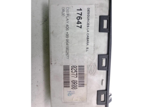 9641902577,0R00, DISPLAY PEUGEOT 406 (8B)|Desguaces La Cabaña