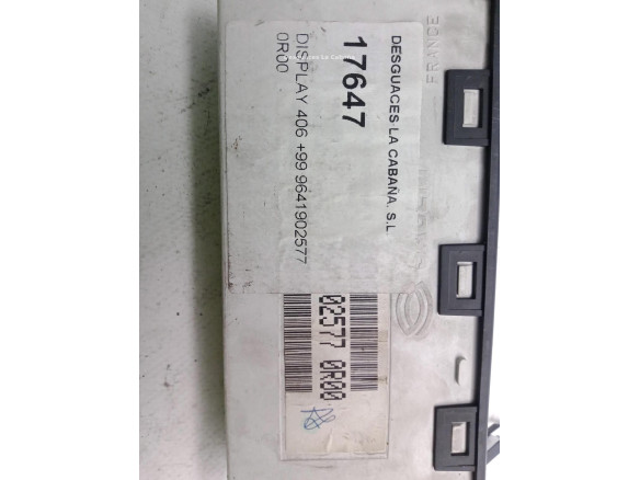9641902577,0R00, DISPLAY PEUGEOT 406 (8B)|Desguaces La Cabaña