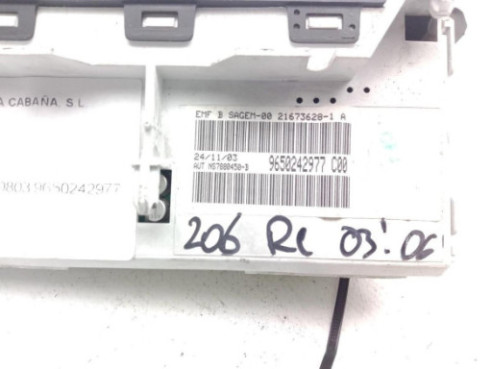 9650242977, DISPLAY PEUGEOT 206 Fastback (2A/C)|Desguaces La Cabaña
