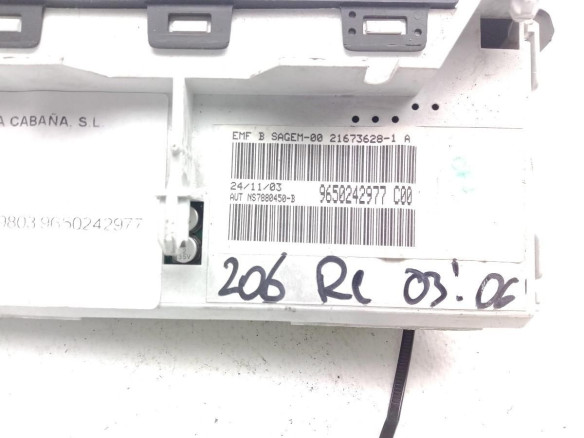 9650242977, DISPLAY PEUGEOT 206 Fastback (2A/C)|Desguaces La Cabaña