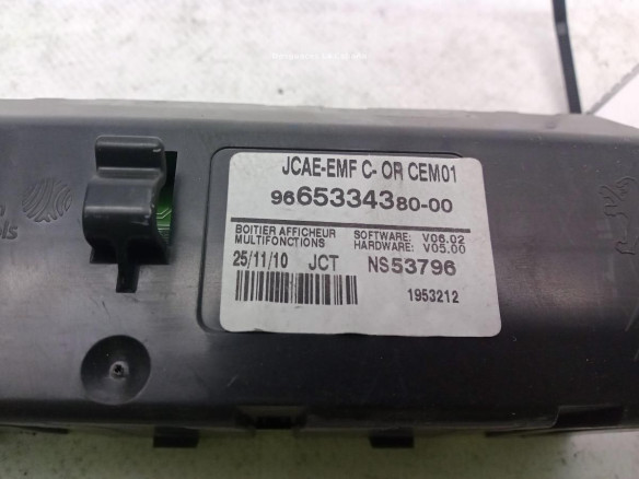 9665334380, DISPLAY PEUGEOT 508|Desguaces La Cabaña