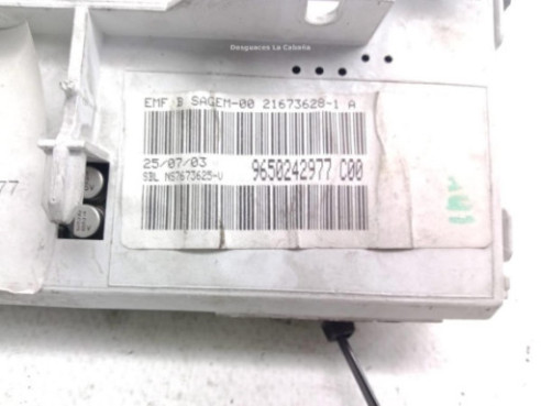 9650242977, DISPLAY PEUGEOT 206 Fastback (2A/C)|Desguaces La Cabaña