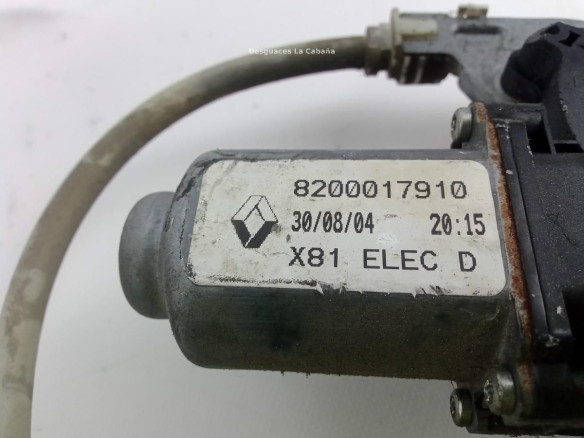 8200017910 ELEVALUNAS PUERTA LAT TRA DER RENAULT ESPACE IV (JK0/1_)|Desguaces La Cabaña