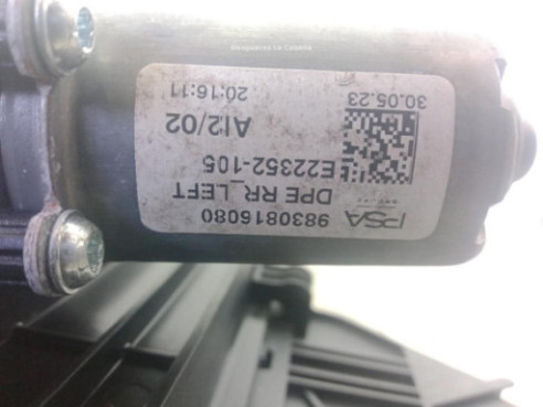 9830816080 ELEVALUNAS PUERTA LAT TRA IZQ OPEL ASTRA L|Desguaces La Cabaña