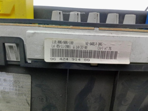 9642491480, CUADRO INSTRUMENTOS PEUGEOT 306 Fastback (7A, 7C, N3, N5)|Desguaces La Cabaña