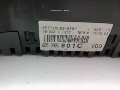6L0920801C, CUADRO INSTRUMENTOS SEAT IBIZA III (6L1)|Desguaces La Cabaña