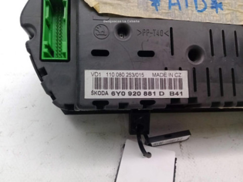 6Y0920881D, CUADRO INSTRUMENTOS SKODA FABIA II (542)|Desguaces La Cabaña