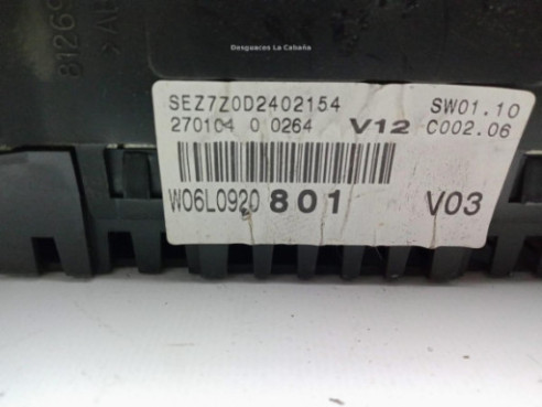 6L0920801C, CUADRO INSTRUMENTOS SEAT IBIZA III (6L1)|Desguaces La Cabaña