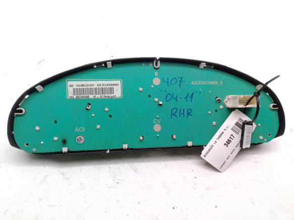 9651855380, CUADRO INSTRUMENTOS PEUGEOT 407 (6D_)|Desguaces La Cabaña
