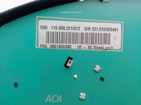 9651855380, CUADRO INSTRUMENTOS PEUGEOT 407 (6D_)|Desguaces La Cabaña