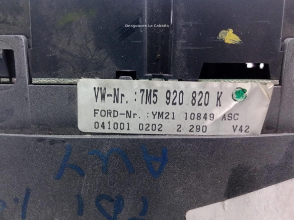 7M5920800K, CUADRO INSTRUMENTOS FORD GALAXY (WGR)|Desguaces La Cabaña