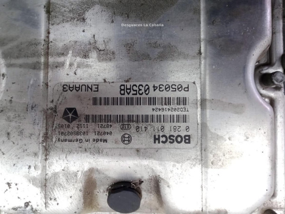 0281011410 CENTRALITA MOTOR CHRYSLER PT CRUISER (PT_)|Desguaces La Cabaña