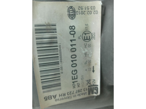 1EG01001108 FARO DERECHO OPEL ASTRA J (P10)|Desguaces La Cabaña
