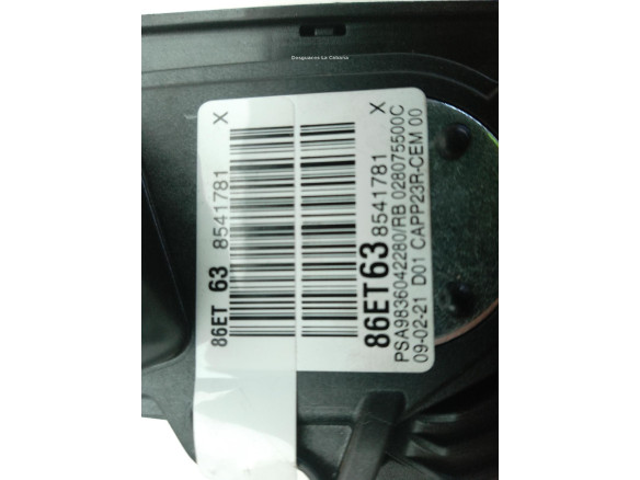 9836042280 POTENCIOMETRO ACELERADOR OPEL COMBO Limusina (X19)|Desguaces La Cabaña