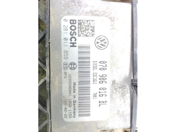 070906016BL CENTRALITA MOTOR VW TOUAREG (7LA, 7L6, 7L7)|Desguaces La Cabaña