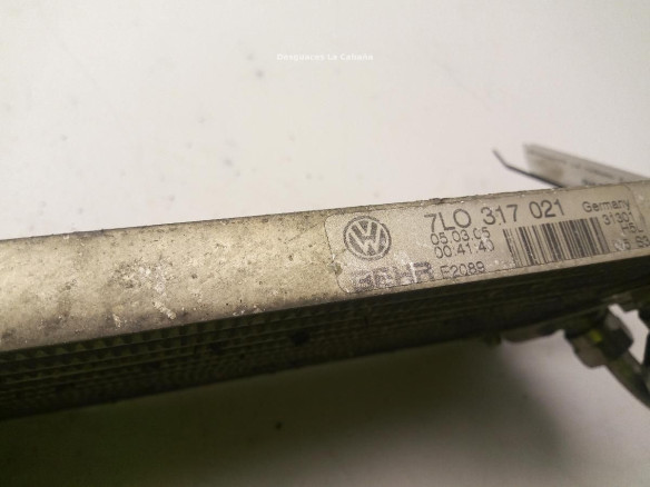 7L0317021 RADIADOR ACEITE CAJA VW TOUAREG (7LA, 7L6, 7L7)|Desguaces La Cabaña