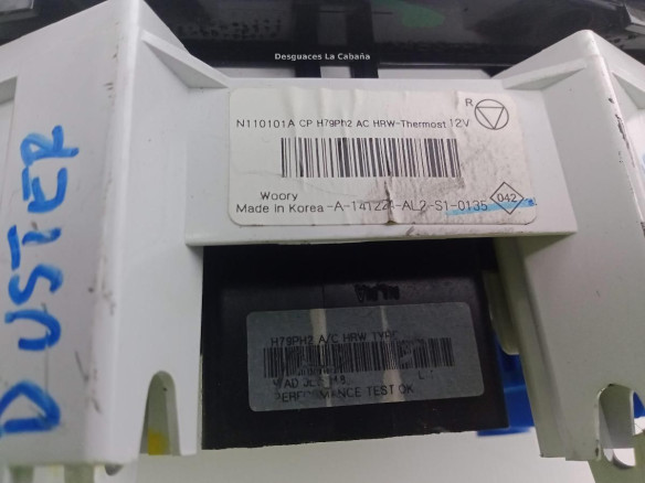 1AA141224210135 MANDO CALEFACCION DACIA DUSTER|Desguaces La Cabaña