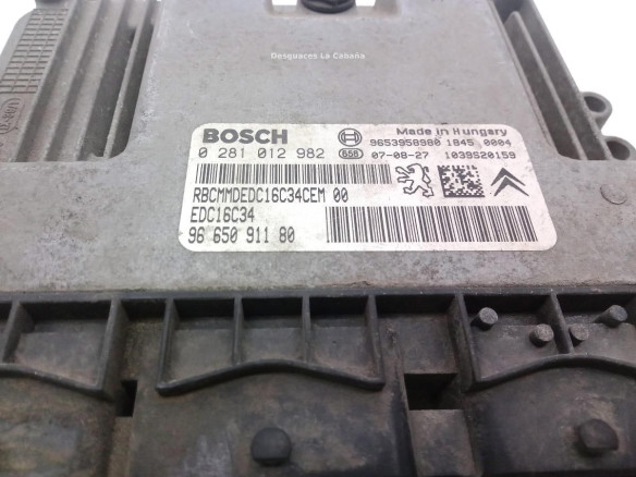 9665091180 CENTRALITA MOTOR PEUGEOT EXPERT Furgón (VF3A_, VF3U_, VF3X_)|Desguaces La Cabaña