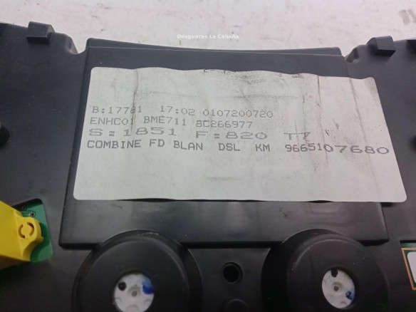 9665107680, CUADRO INSTRUMENTOS PEUGEOT 308 (4A_, 4C_)|Desguaces La Cabaña