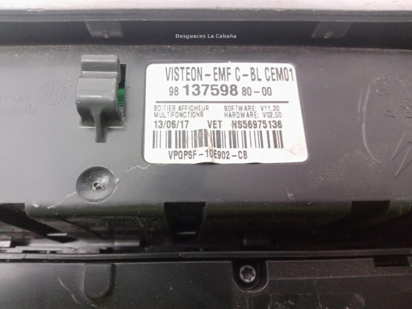 9813759880 MANDO RADIO CITROEN C3 AIRCROSS|Desguaces La Cabaña