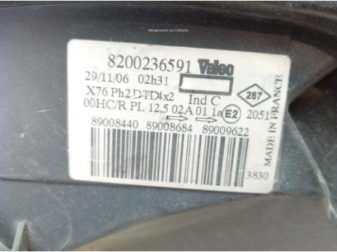 8200236591 FARO DERECHO RENAULT KANGOO (KC0/1_)|Desguaces La Cabaña