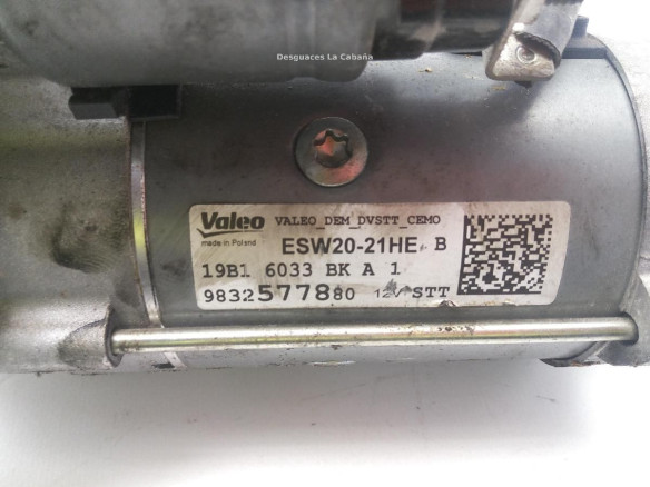 9832577880 ARRANQUE OPEL COMBO Limusina (X19)|Desguaces La Cabaña