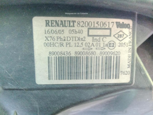8200150617 FARO DERECHO RENAULT KANGOO Express (FC0/1_)|Desguaces La Cabaña