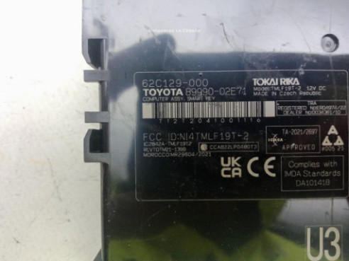 8999002E71 MODULO ELECTRONICO 3 TOYOTA COROLLA Fastback (_E21_)|Desguaces La Cabaña