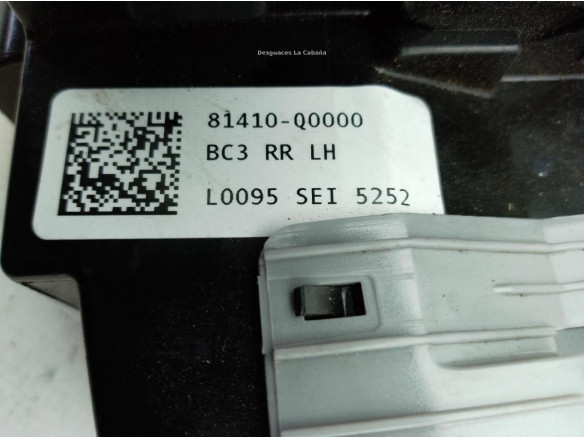 81410Q0000 CERRADURA PUERTA LAT TRA IZQ HYUNDAI i20 III (BC3, BI3)|Desguaces La Cabaña