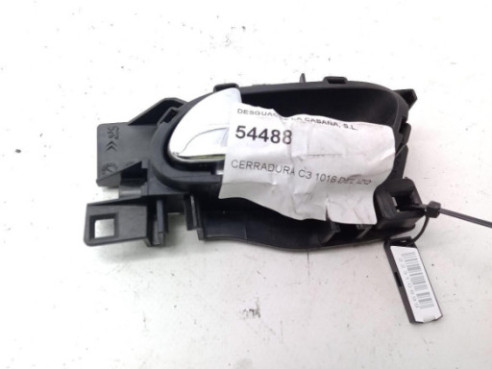9683446877 CERRADURA PUERTA LAT DEL IZQ CITROEN C3 II|Desguaces La Cabaña