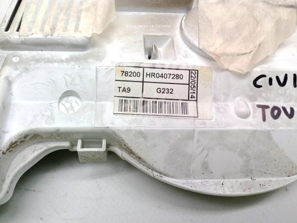 HR0407280 CUADRO INSTRUMENTOS HONDA CIVIC IX (FK)|Desguaces La Cabaña
