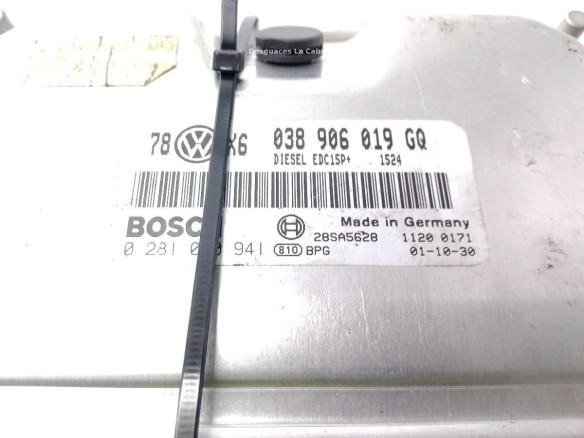 038906019GQ, CENTRALITA MOTOR VW PASSAT (3B3)|Desguaces La Cabaña