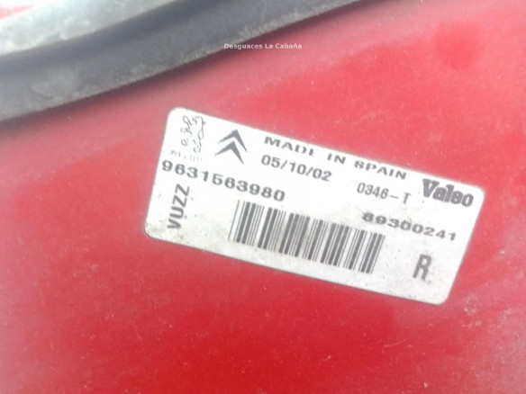 9631563980 PILOTO TRA DER EXT CITROEN XSARA PICASSO (N68)|Desguaces La Cabaña