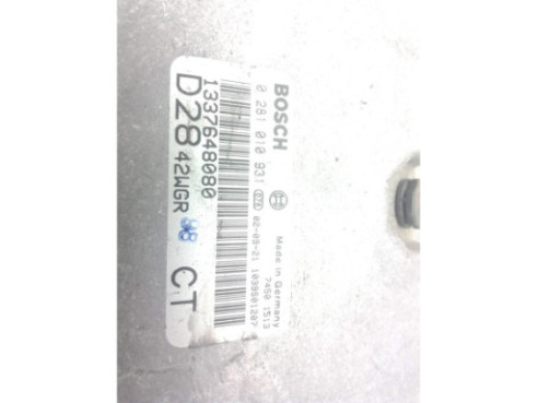 0281010931 CENTRALITA MOTOR FIAT DUCATO Furgón (244_)|Desguaces La Cabaña