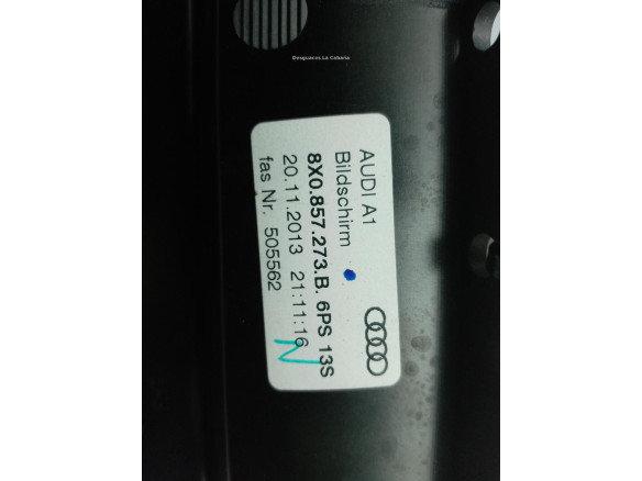 8X0857273B PANTALLA MULTIMEDIA AUDI A1 (8X1, 8XK)|Desguaces La Cabaña