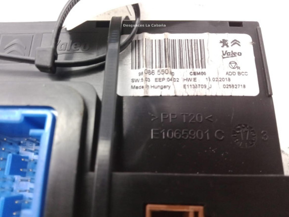 9808655080 MODULO ELECTRONICO 8 TOYOTA PROACE VERSO (MPY_)|Desguaces La Cabaña