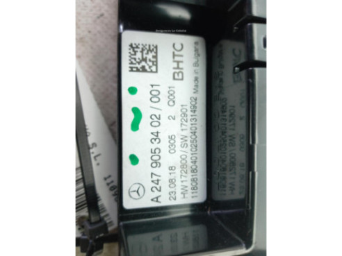 A2479053402001 INTERRUPTOR WARNING MERCEDES BENZ CLASE A (W177)|Desguaces La Cabaña