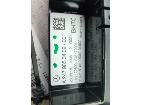 A2479053402001 INTERRUPTOR WARNING MERCEDES BENZ CLASE A (W177)|Desguaces La Cabaña