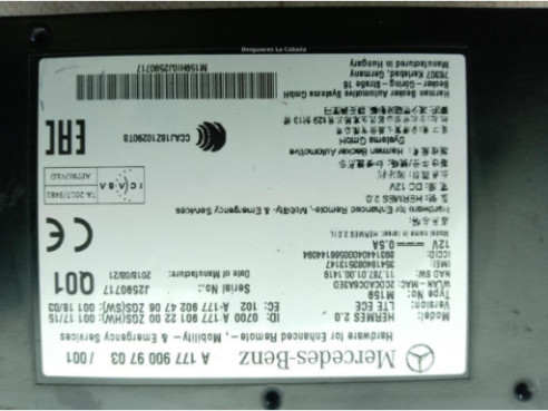 A1779009703001 MODULO ELECTRONICO 1 MERCEDES BENZ CLASE A (W177)|Desguaces La Cabaña