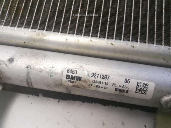 9271207 RADIADOR AIRE ACONDICIONADO BMW X1 (F48)|Desguaces La Cabaña