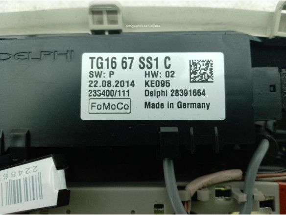 TG1667SS1C PLAFON DEL MAZDA 6 Ranchera familiar (GJ, GL)|Desguaces La Cabaña