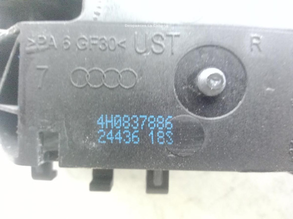 4H0837886 MANILLA PUERTA LAT TRA DER EXT AUDI A6 (4G2, 4GC, C7)|Desguaces La Cabaña